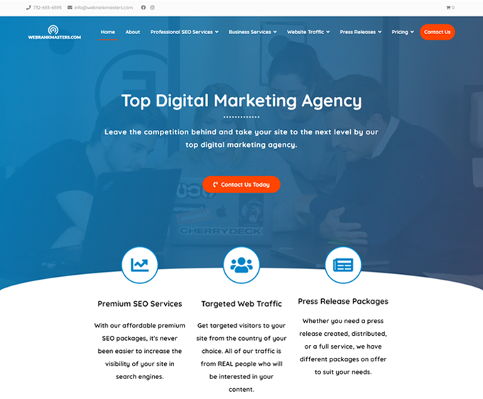 Web Rank Masters offer full digital marketing service